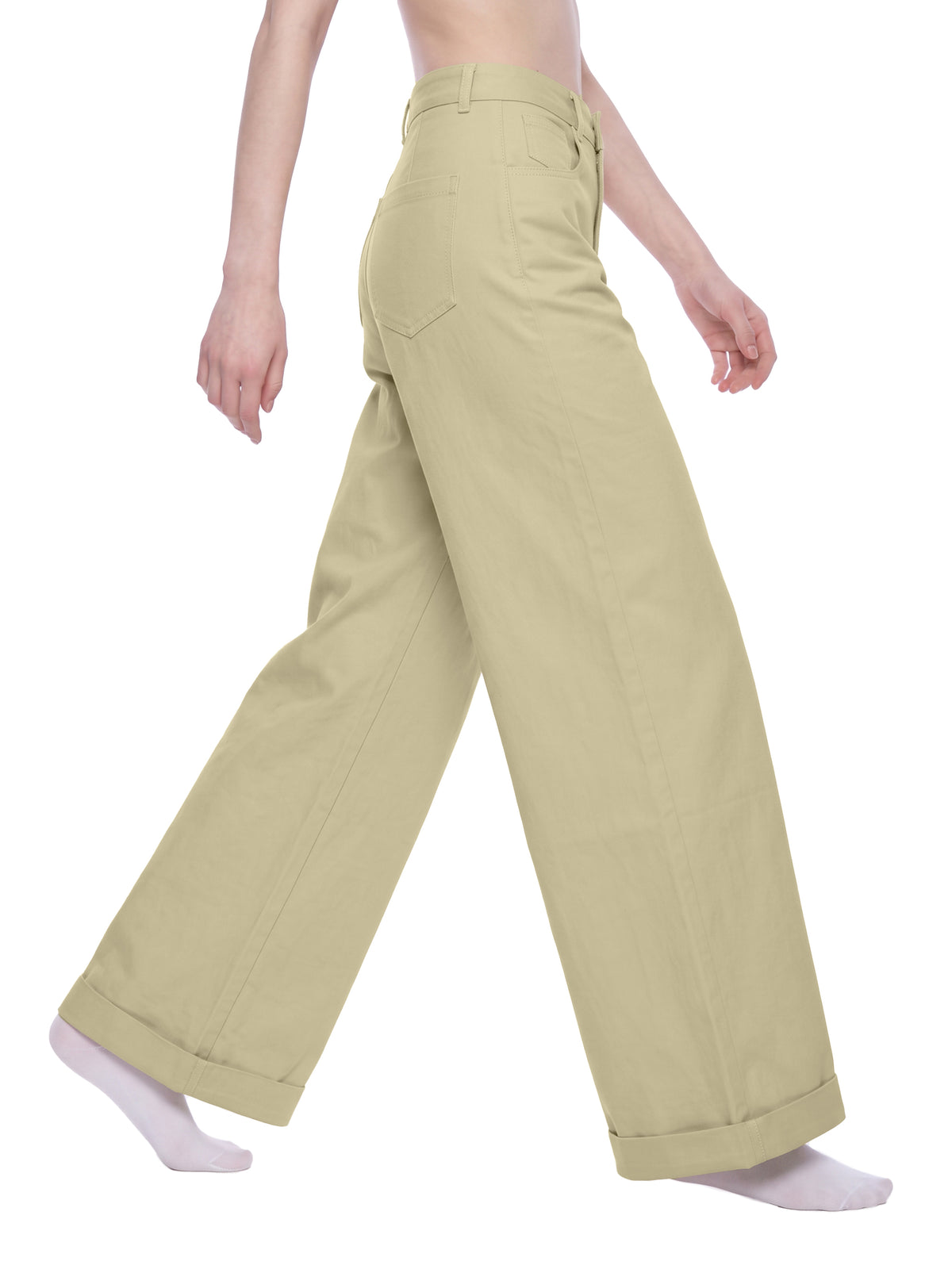 FallOv Female Basic Wide Leg Pants
