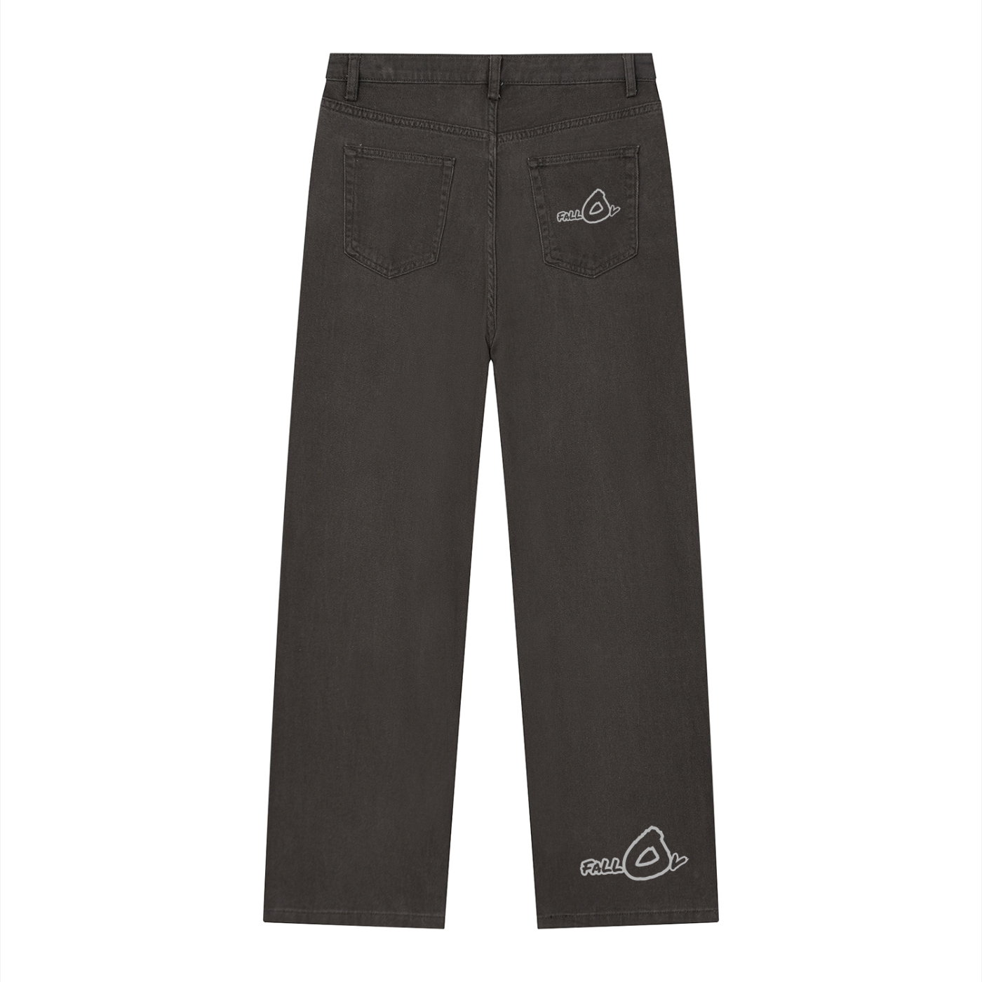 FallOv Vintage Wash Straight Leg Jeans