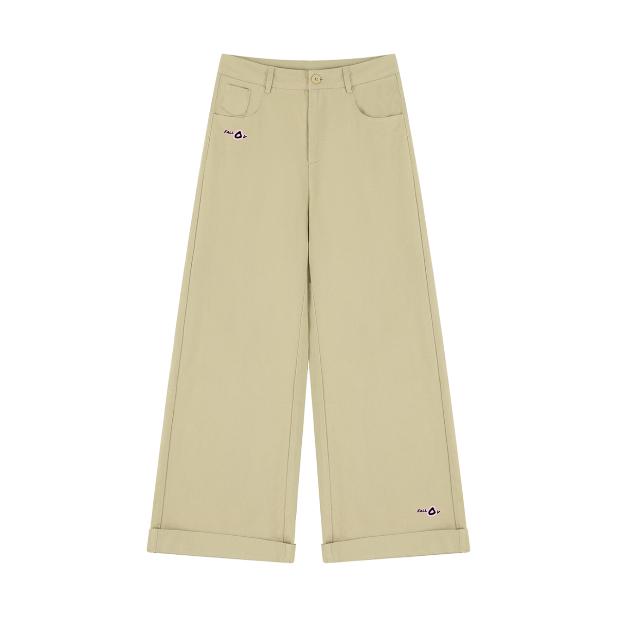 FallOv Female Basic Wide Leg Pants
