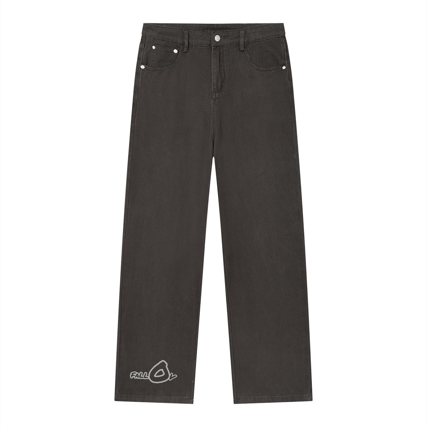 FallOv Vintage Wash Straight Leg Jeans
