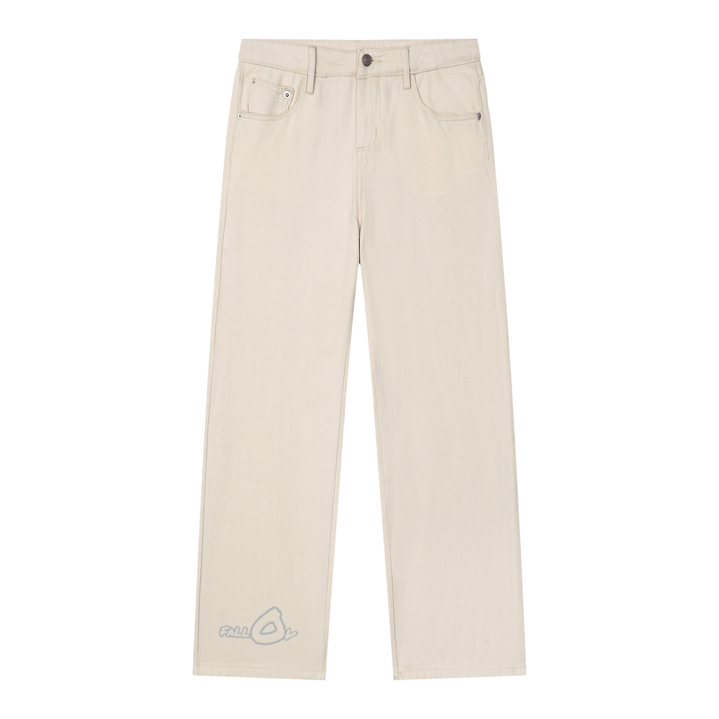 FallOv Vintage Wash Straight Leg Jeans