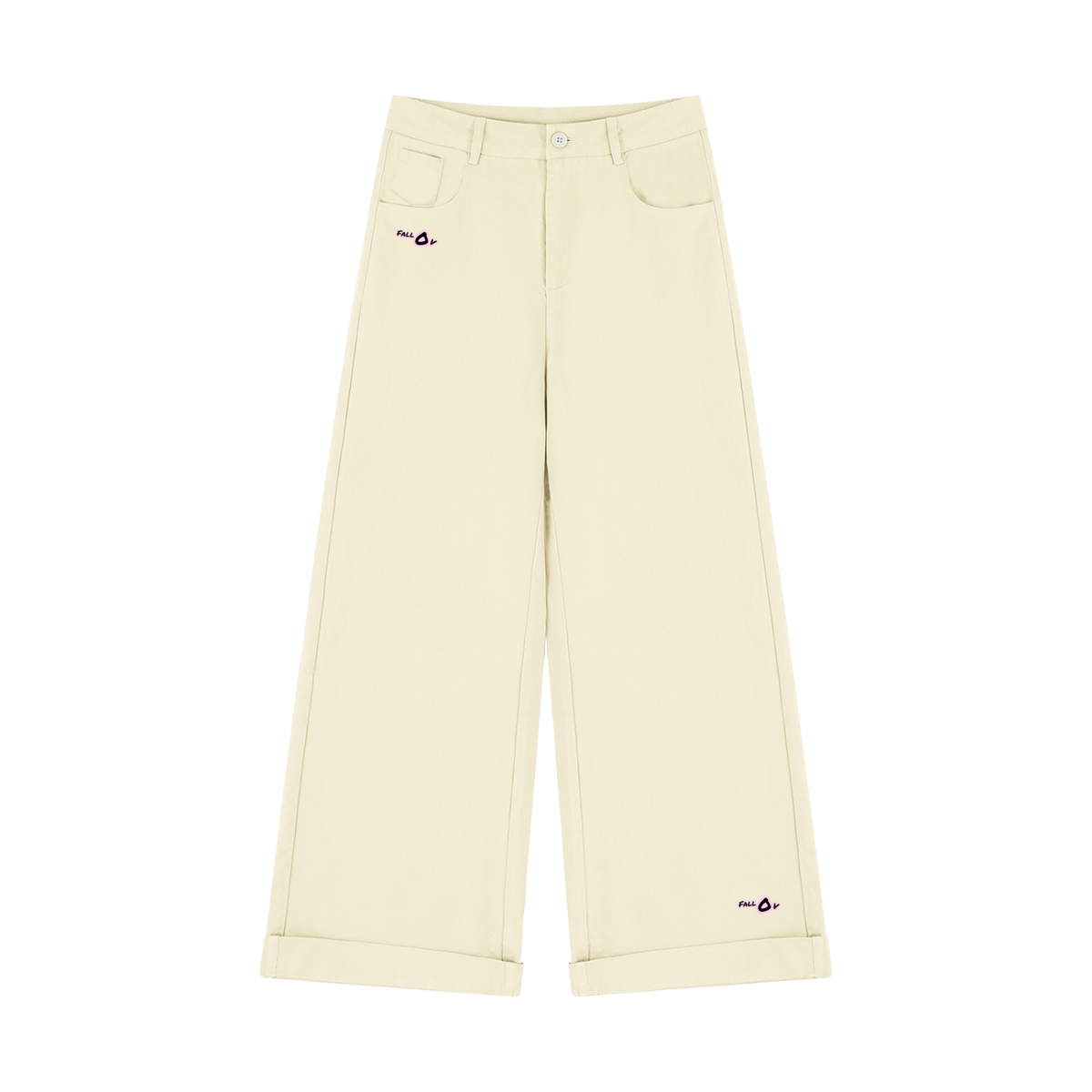 FallOv Female Basic Wide Leg Pants