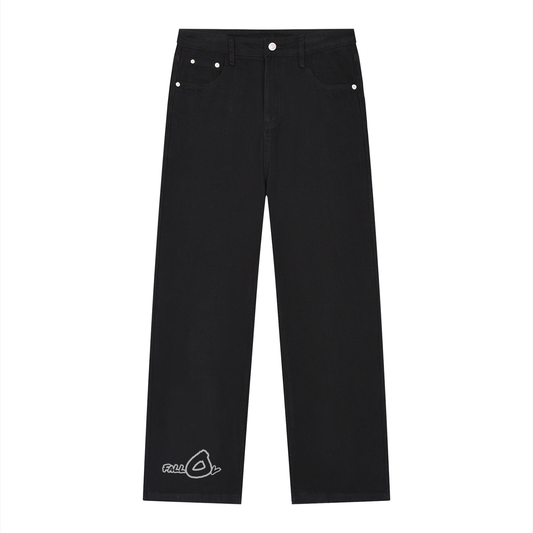 FallOv Vintage Wash Straight Leg Jeans